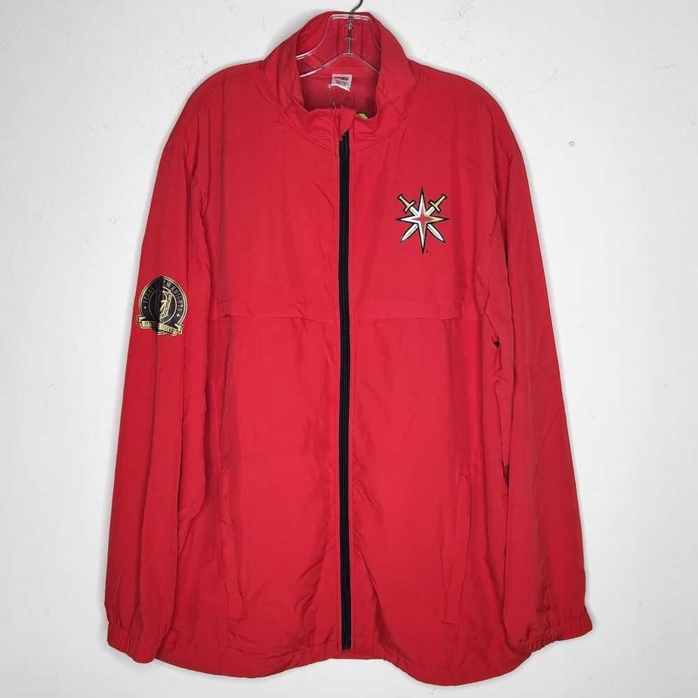Vegas Golden Knights NHL Hockey Jacket Mens XL Full Zip Red Member Exclusive NWT